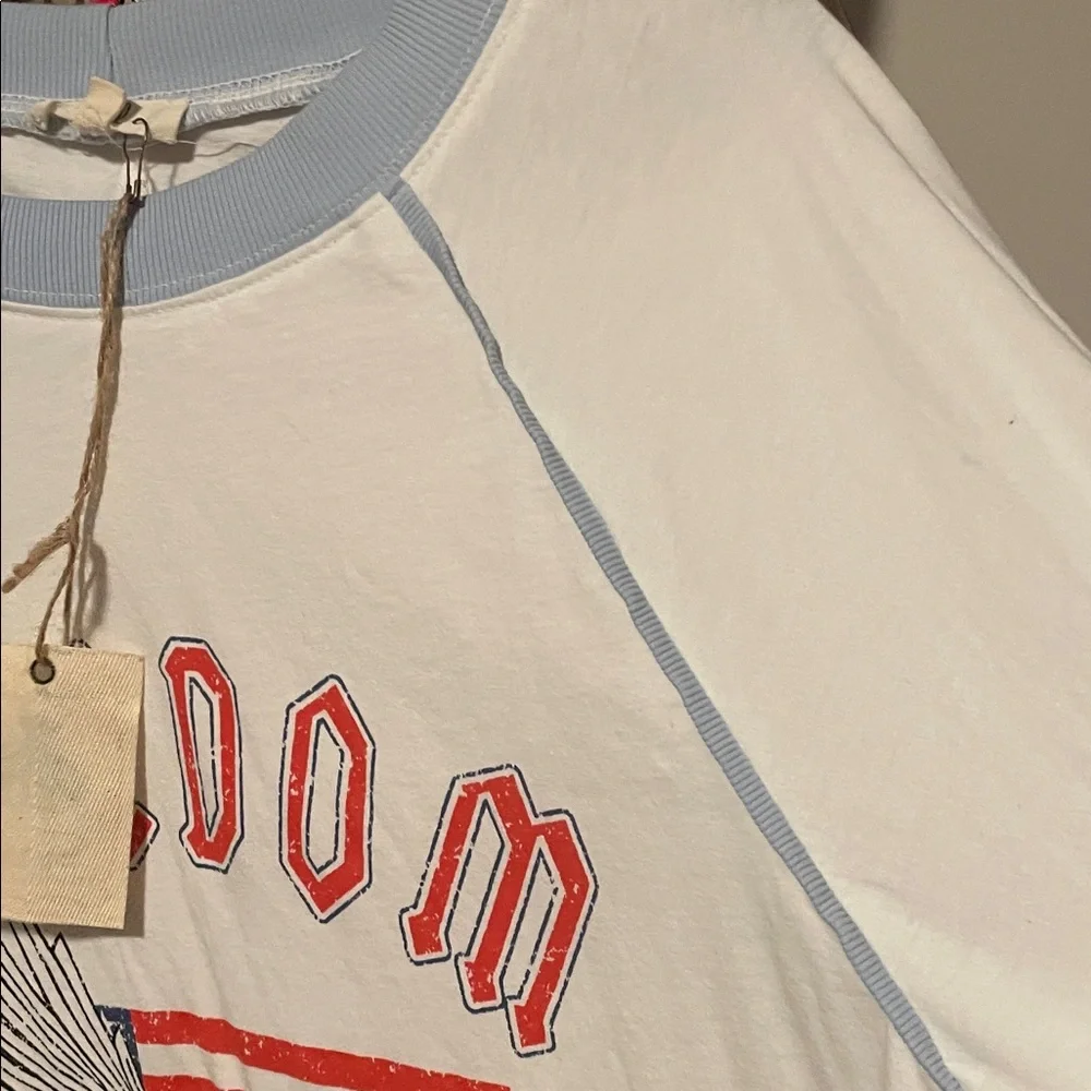 Easel Freedom Graphic Tee with Eagle Design - Picture 8 of 14